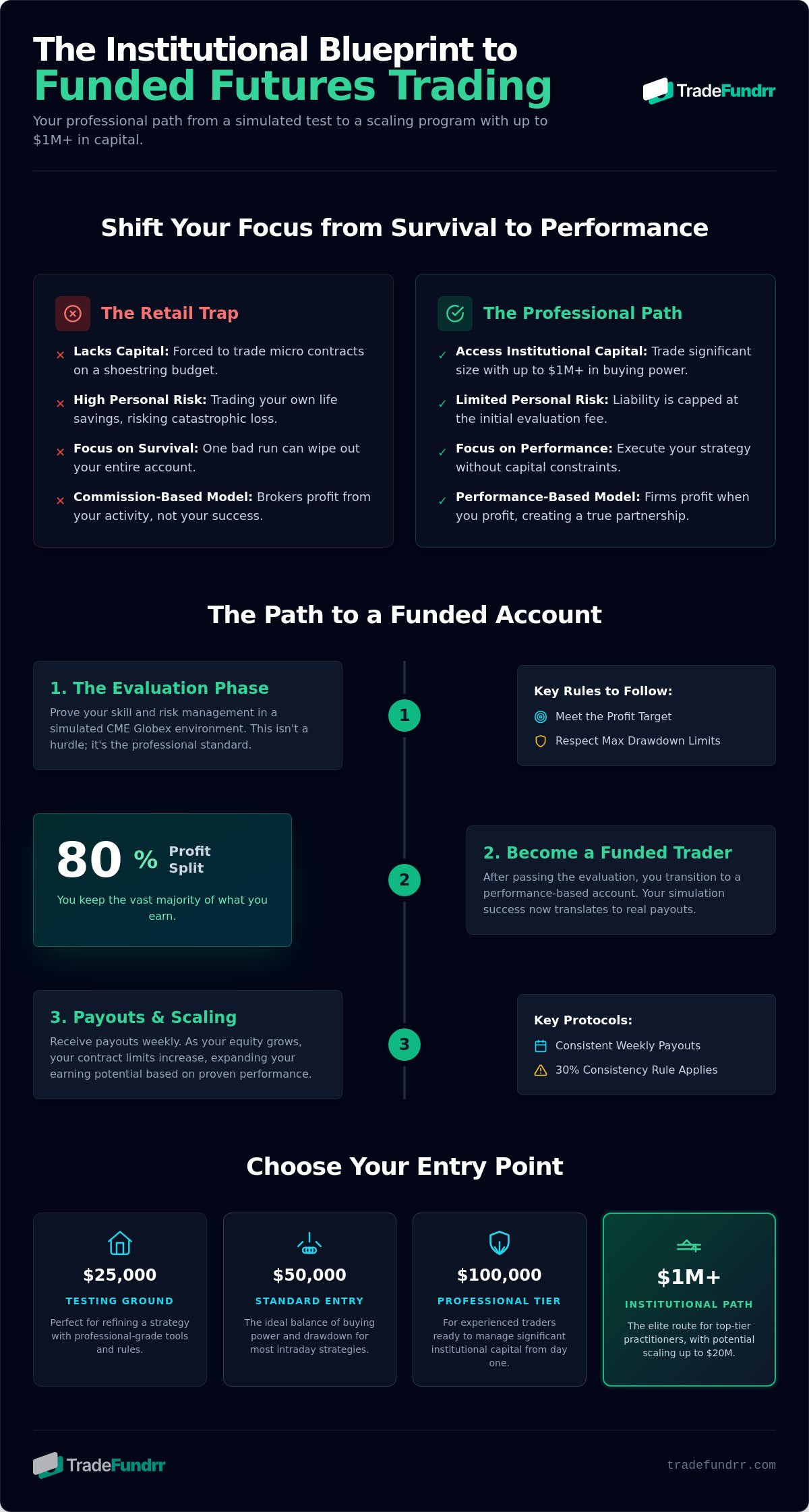 Funded futures trading account